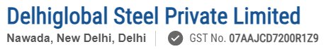 Delhiglobal Steel Private Limited logo