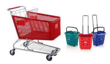 Plastic Shopping Trolleys